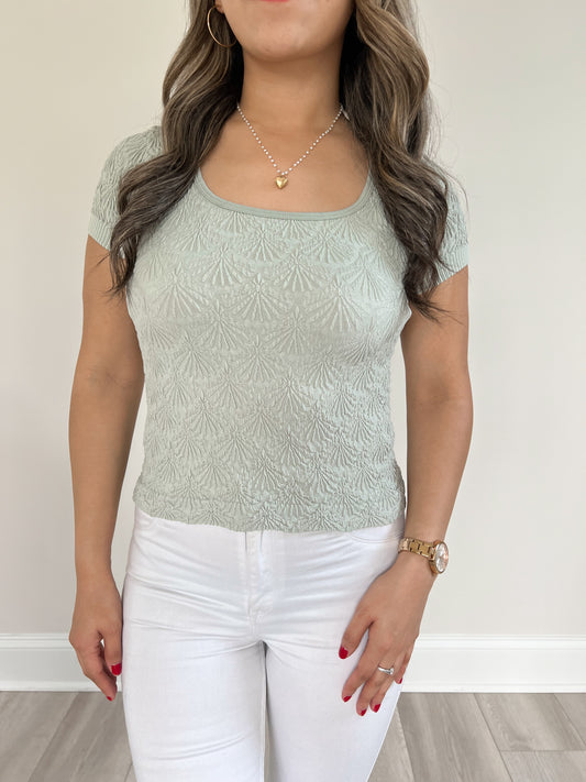 Seamless Scoop Neck Tee