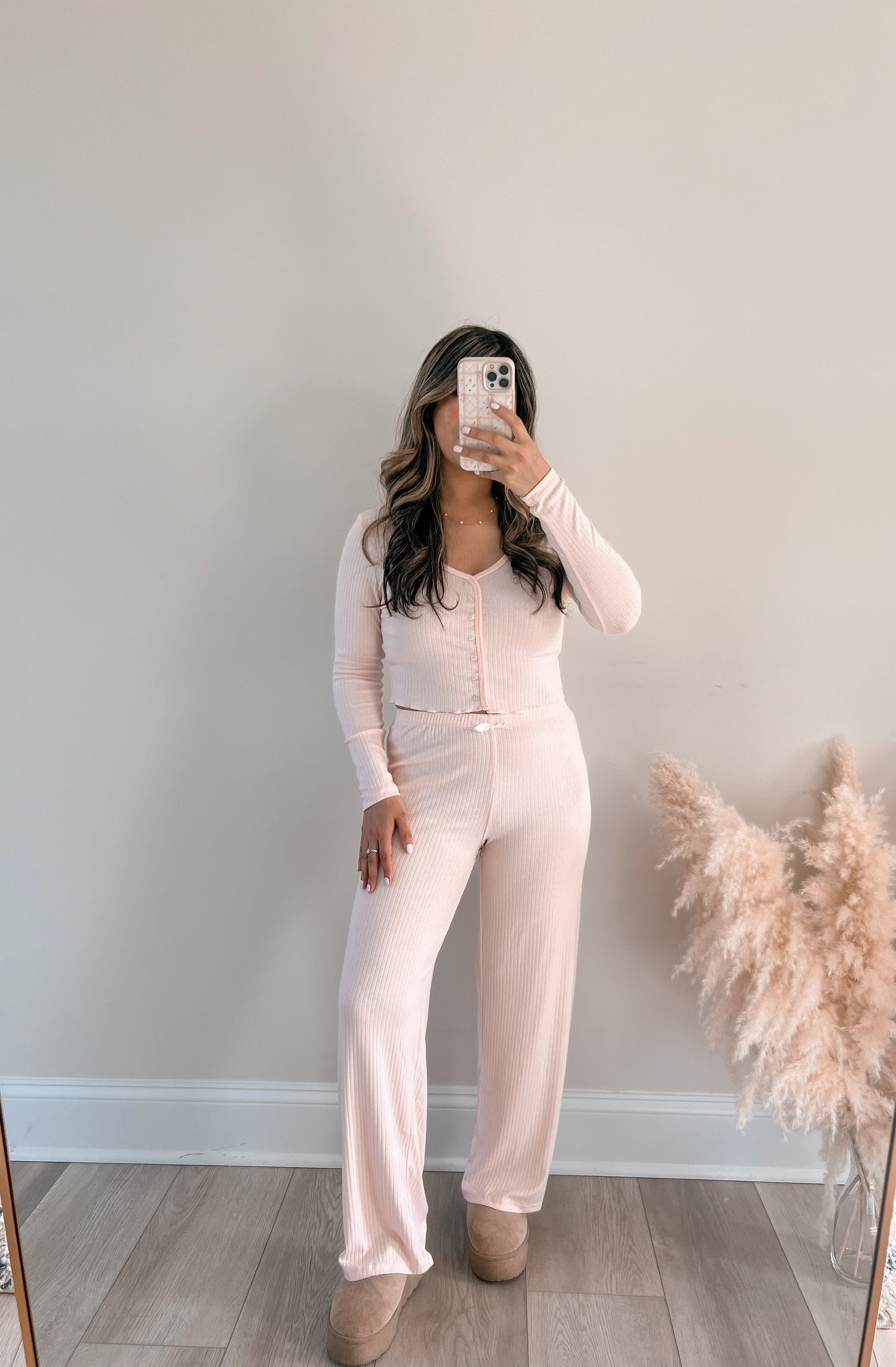 Blushing Pointelle Set