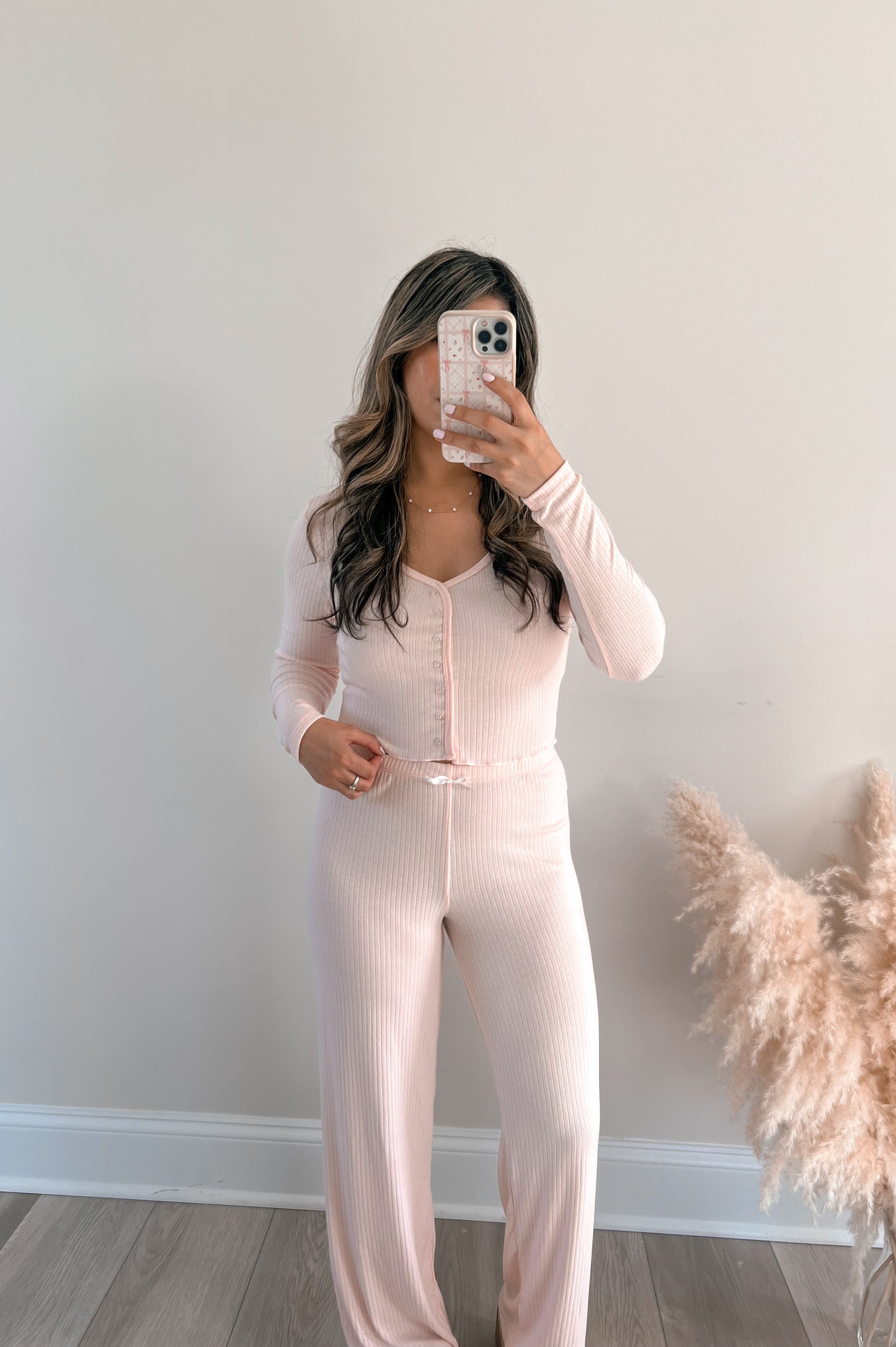 Blushing Pointelle Set