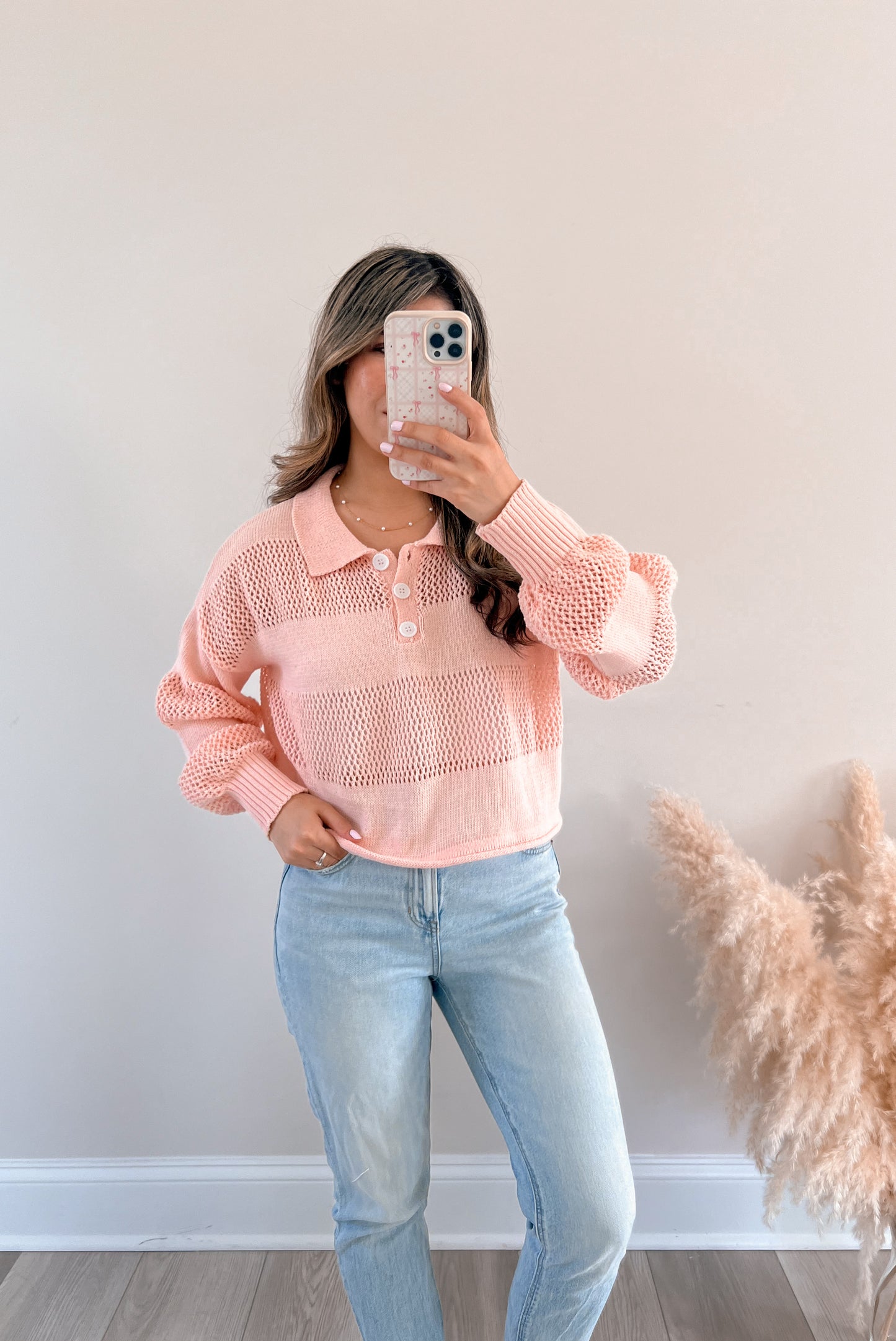 Striped Knit Rugby Sweater