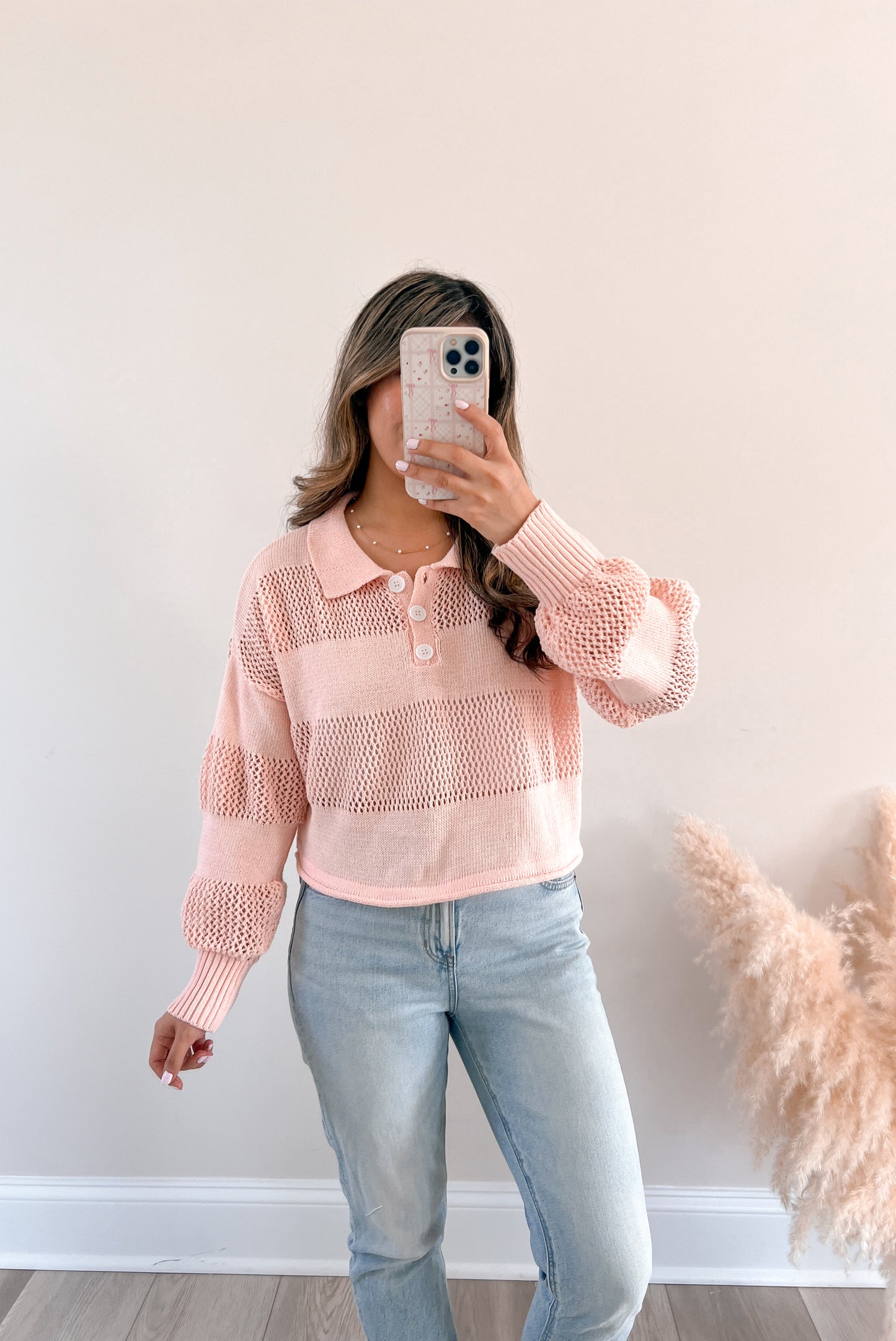 Striped Knit Rugby Sweater