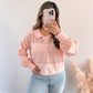 Striped Knit Rugby Sweater