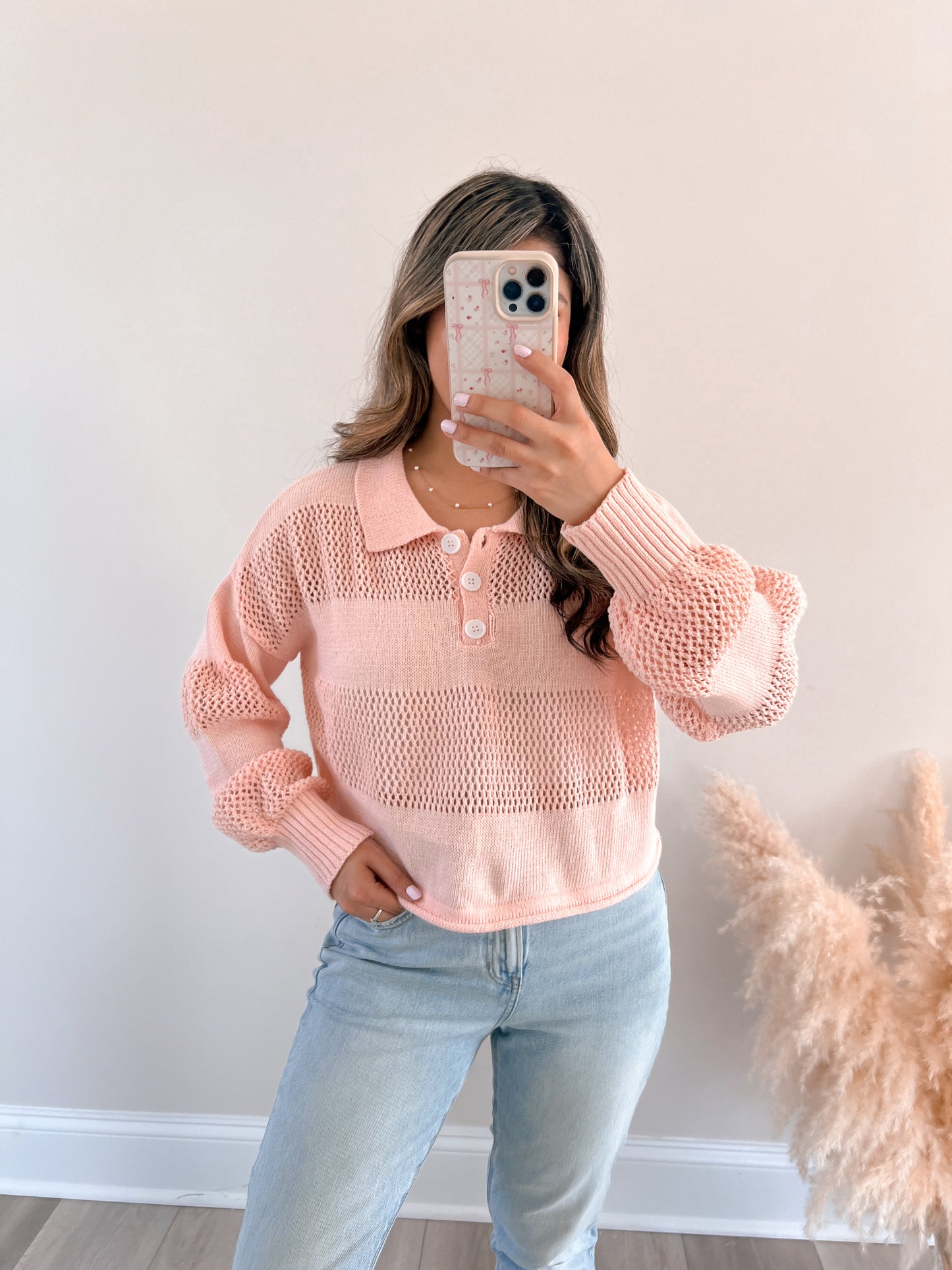 Striped Knit Rugby Sweater