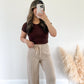 Cozy Wide Leg Pants - Beige