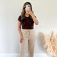 Cozy Wide Leg Pants - Beige
