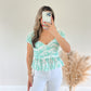 Eyelet Peplum Top