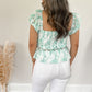 Eyelet Peplum Top