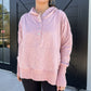 Rose Hooded Oversized Pullover