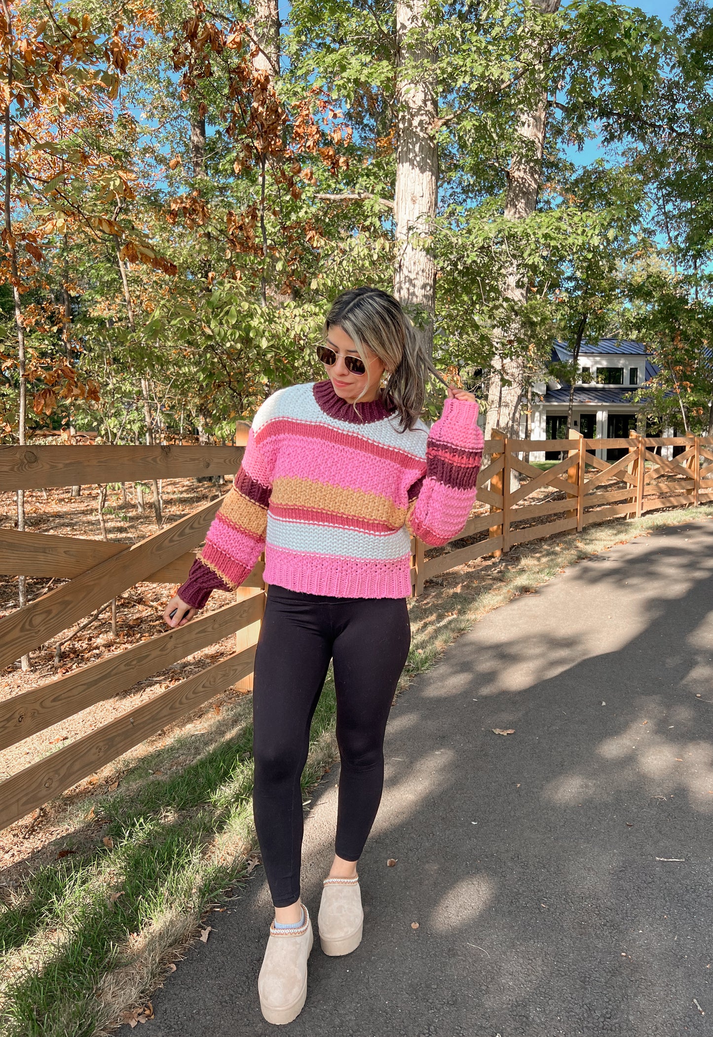 Fall Sunset Knit Sweater