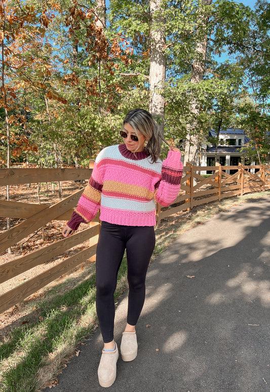 Fall Sunset Knit Sweater