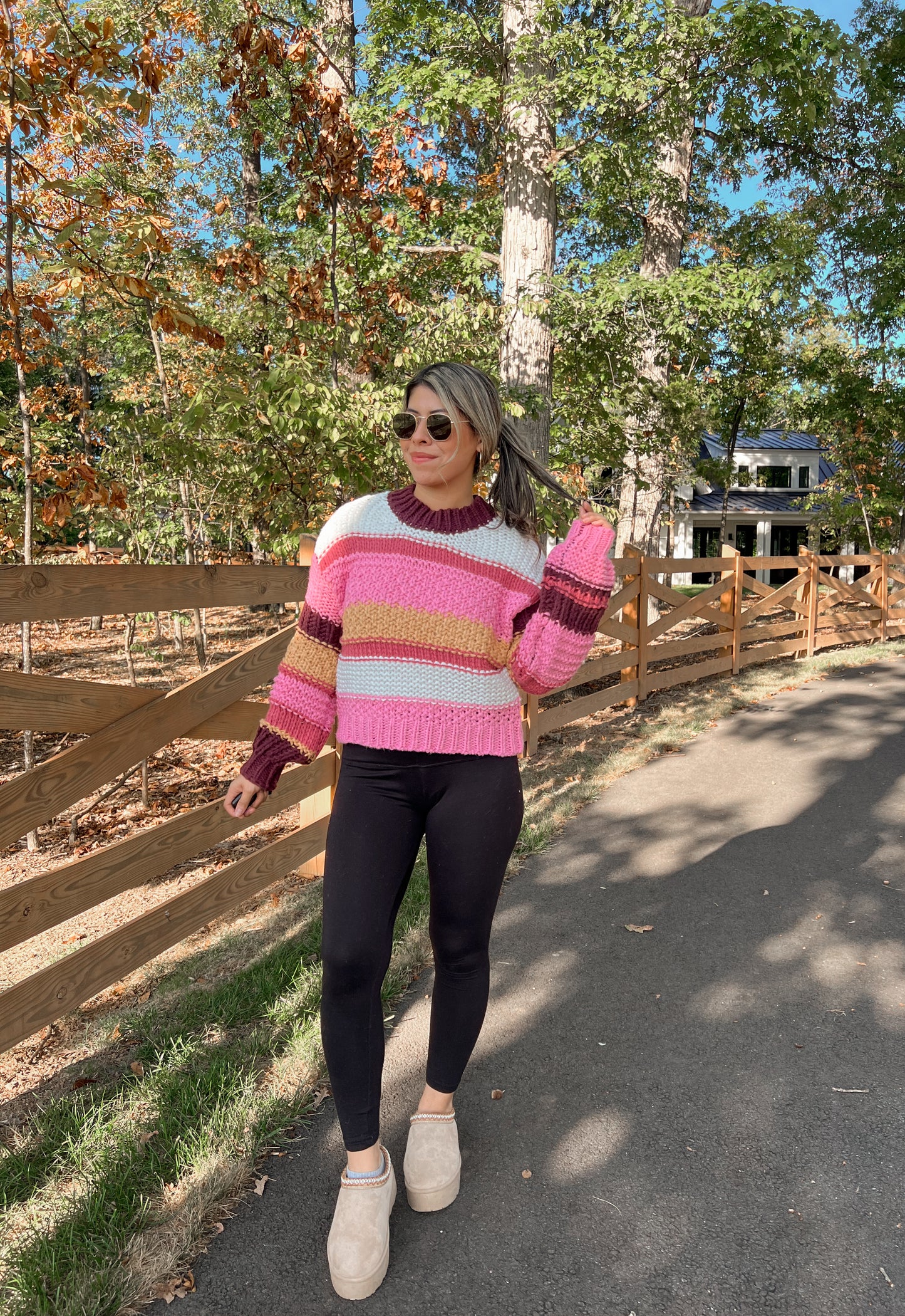 Fall Sunset Knit Sweater