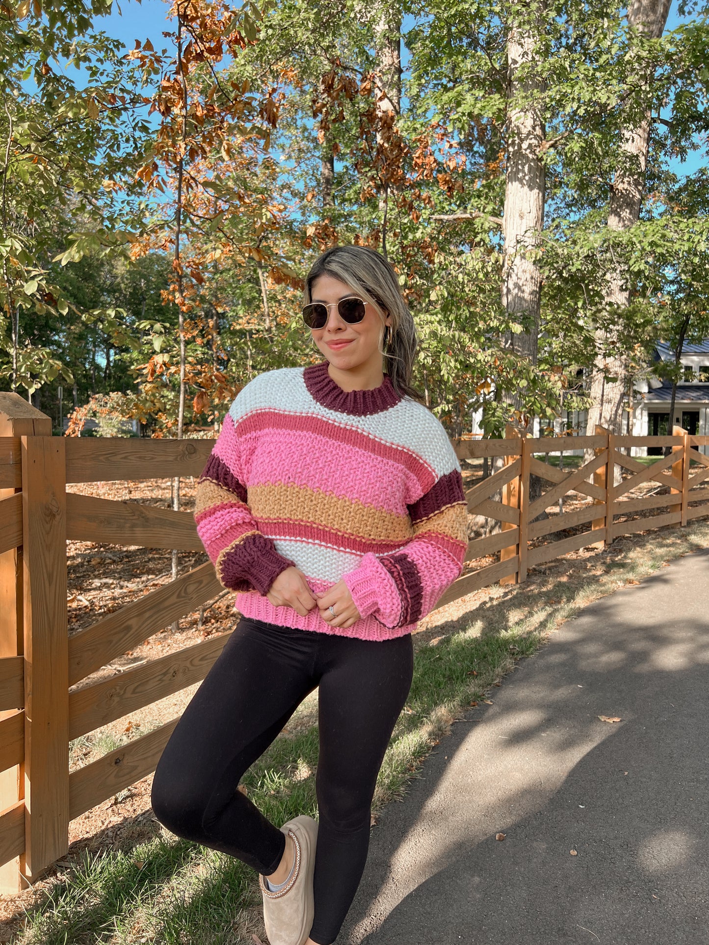 Fall Sunset Knit Sweater