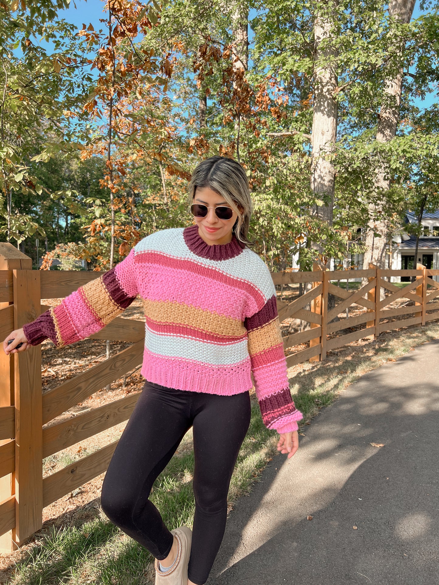 Fall Sunset Knit Sweater