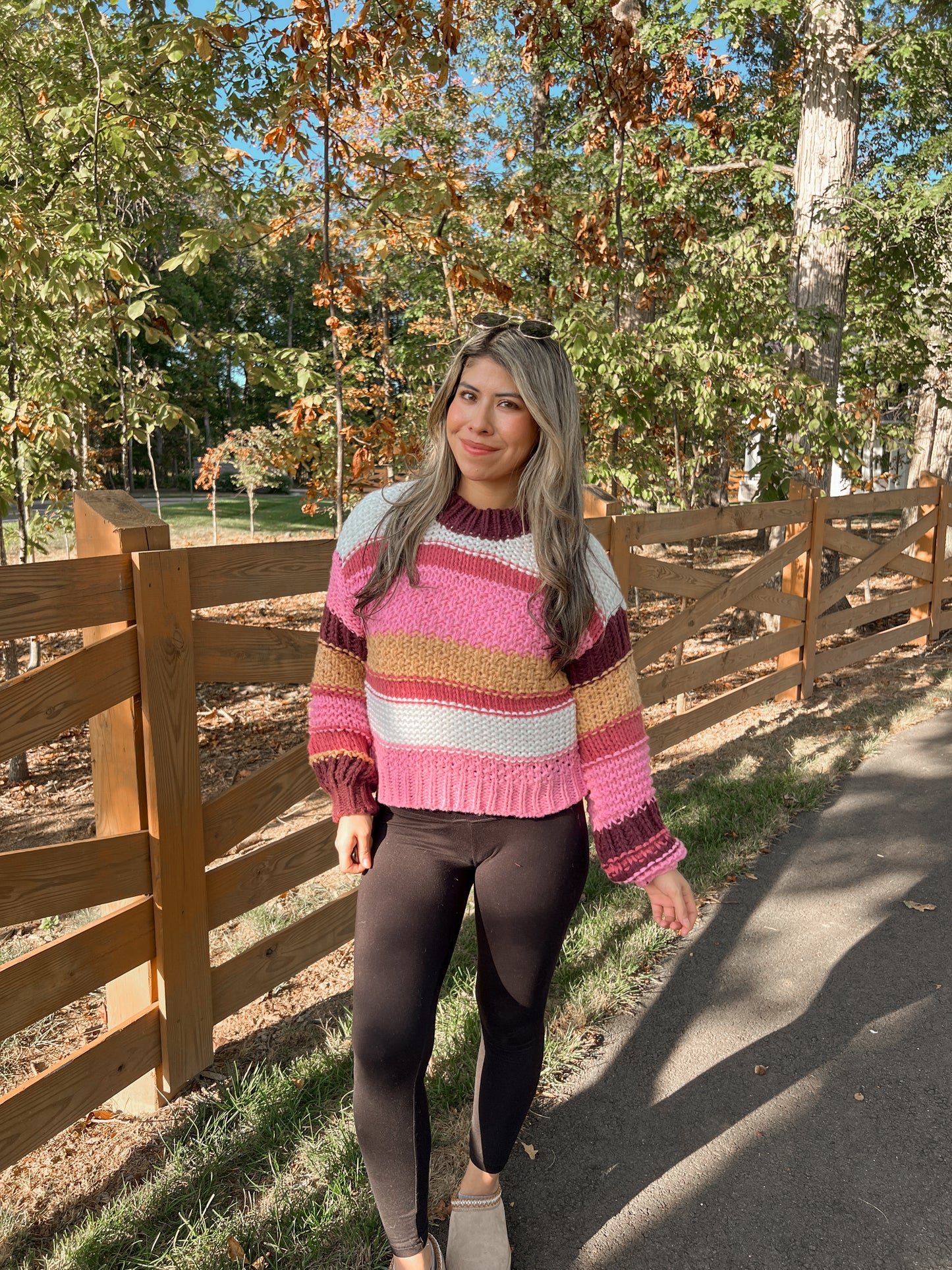 Fall Sunset Knit Sweater
