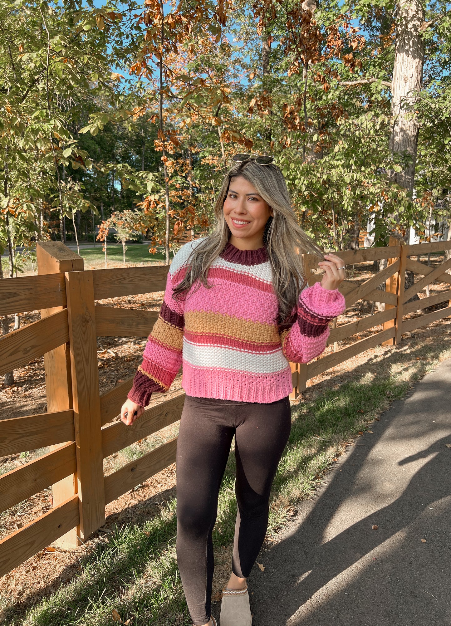 Fall Sunset Knit Sweater