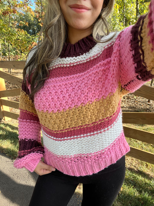 Fall Sunset Knit Sweater