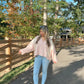 Pink Blooms Sweater