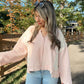 Pink Blooms Sweater