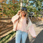 Pink Blooms Sweater