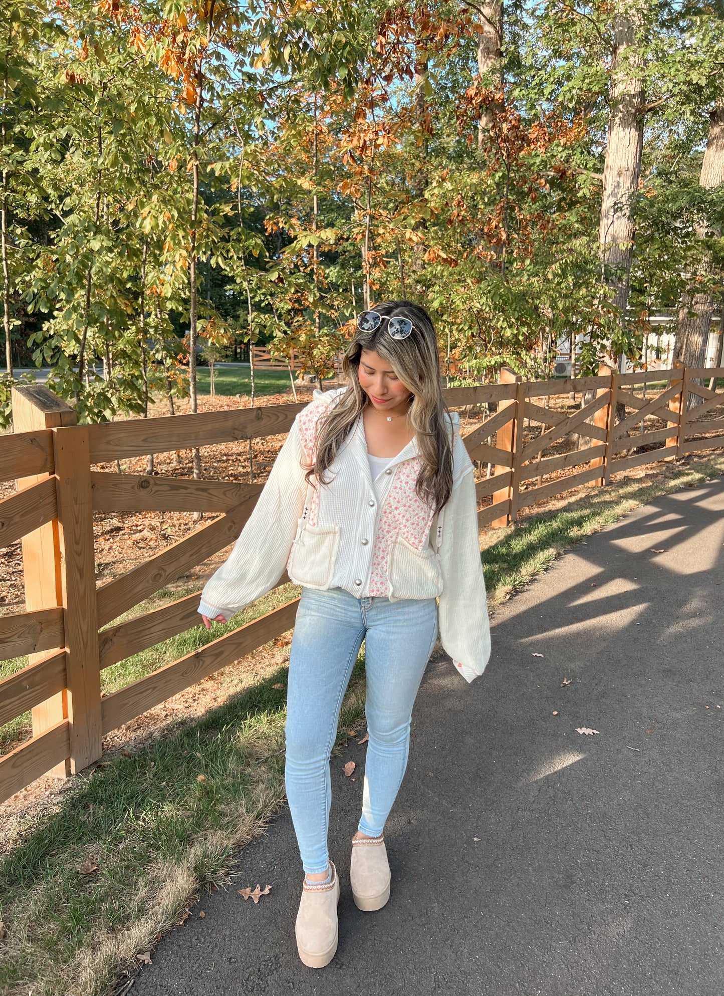 Fall Breeze Jacket - Cream Floral (Restock Pre-Order)