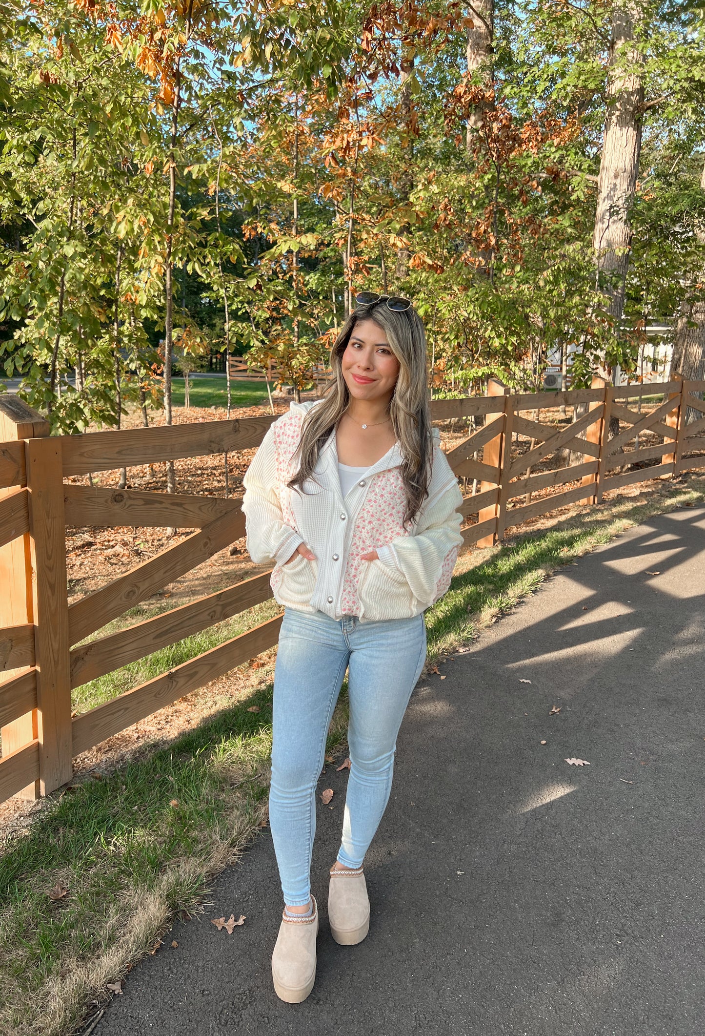 Fall Breeze Jacket - Cream Floral (Restock Pre-Order)