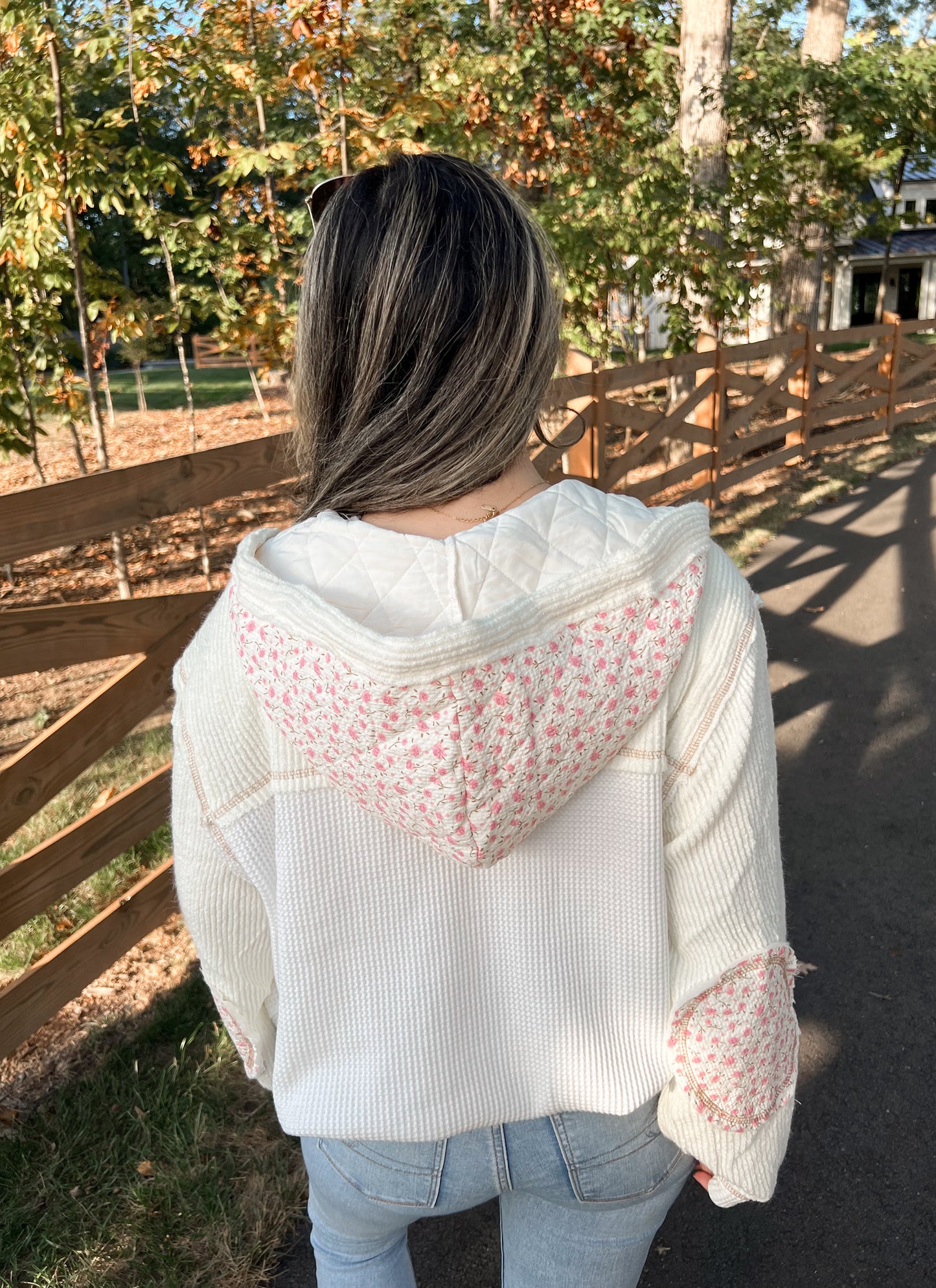 Fall Breeze Jacket - Cream Floral (Restock Pre-Order)