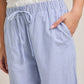 Coastal Eyelet Striped Pants