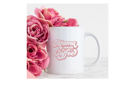 Retro Mama Needs Coffee Mug